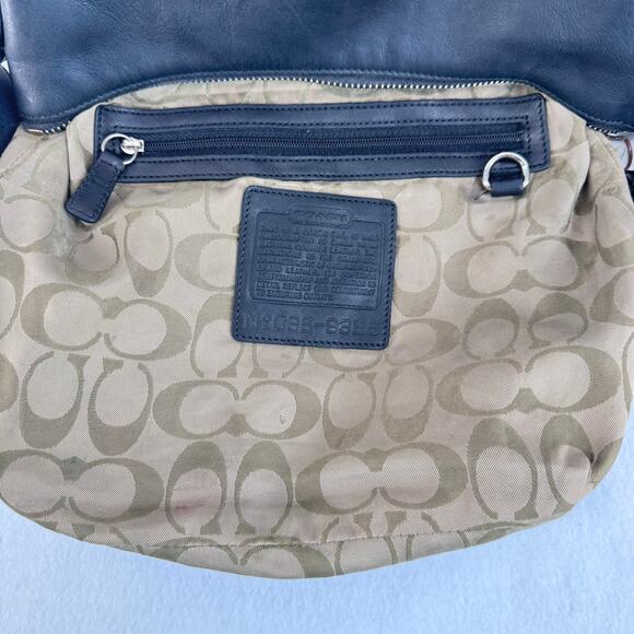 Coach Legacy Slim Duffle 9326 Black Leather Crossbody Shoulder Bag Vintage Y2K - Picture 8 of 16